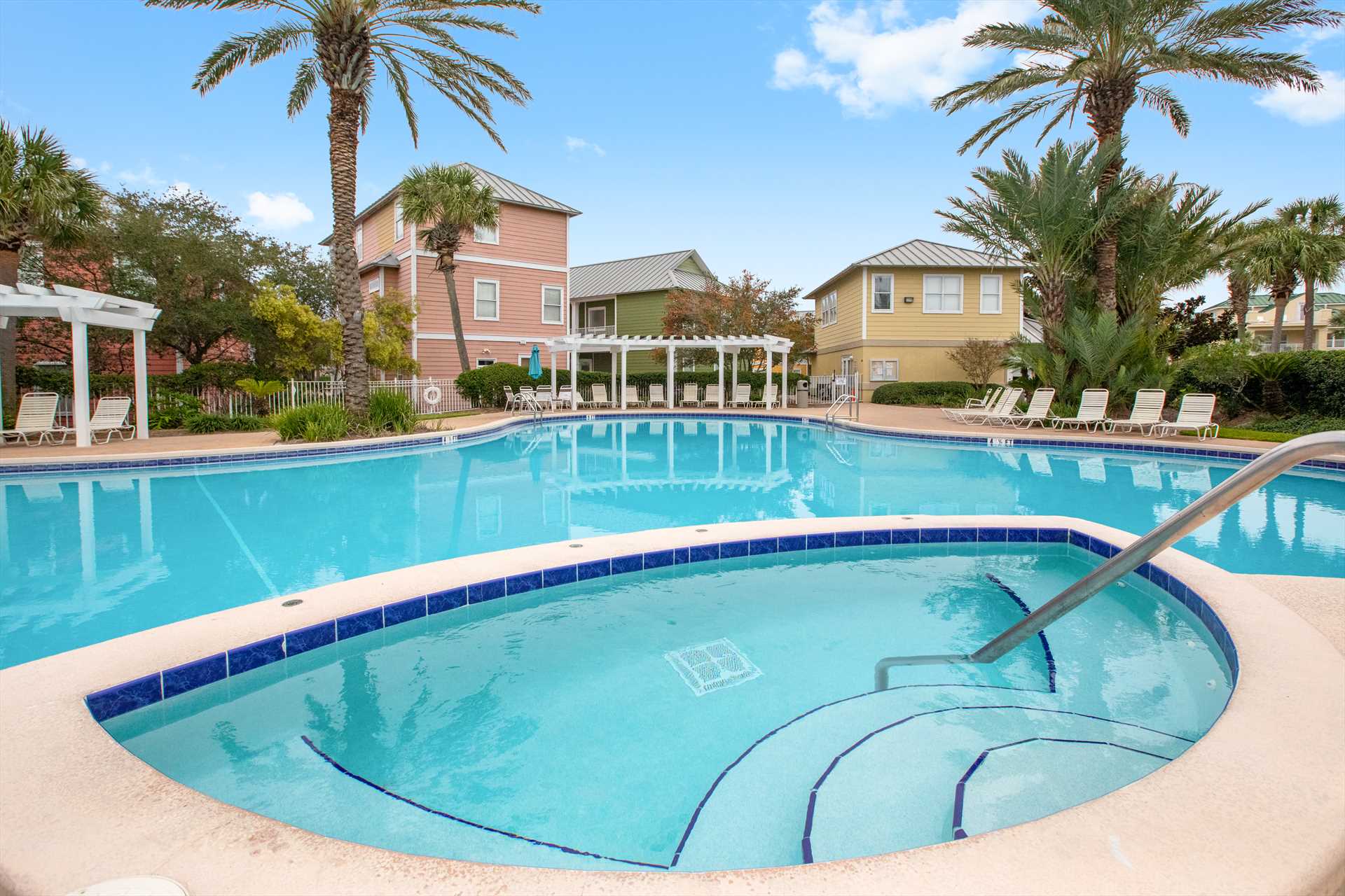 community pool and hot tub