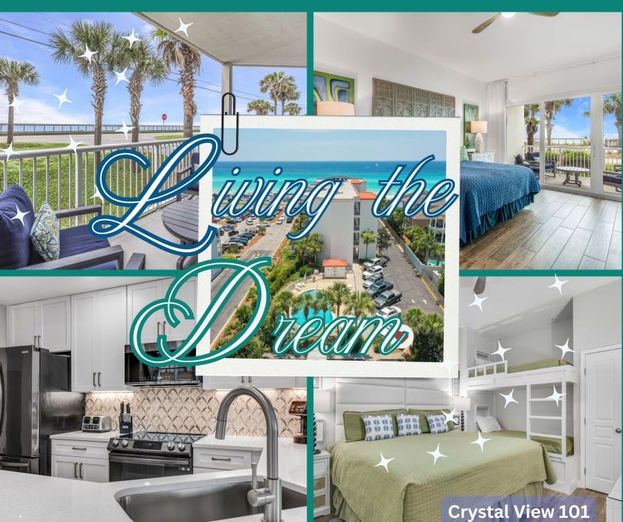 Crystal View Rental 101 ► Miramar Beach Vacation rental #Beach Condos In destin rentals