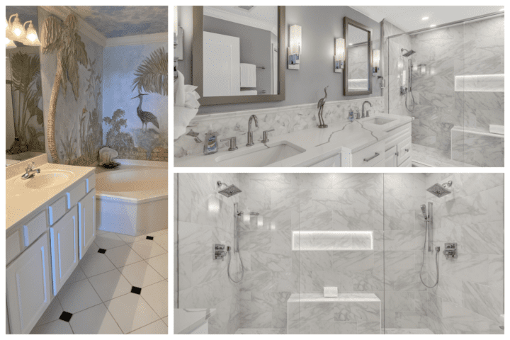bathroom before and after #bathroom renovation destin