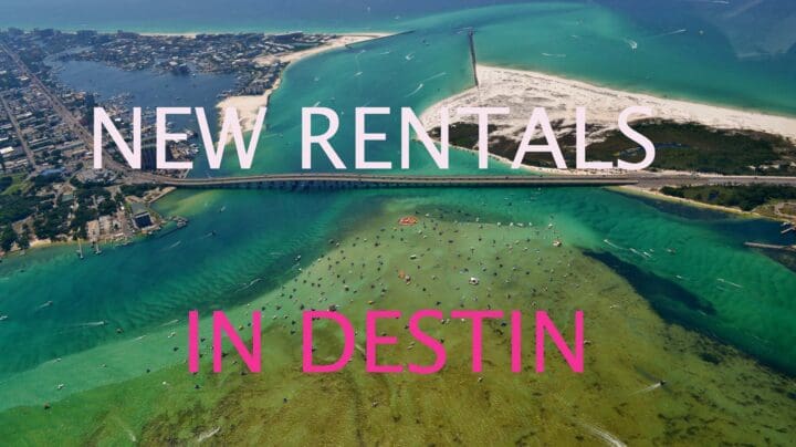 Aerial image of the Destin Harbor in Destin, Florida #New Rentals in Miramar Beach