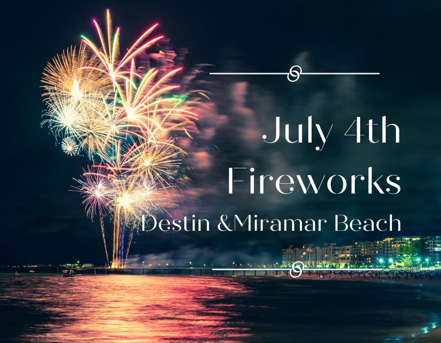 Where to watch Fireworks July 4th Miramar Beach #Fireworks Destin